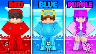 ONE COLOR FRIEND STATUES In Minecraft [upl. by Leile]