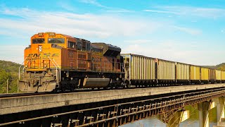 BNSF 8784 w Sick K5LLA leads NS 72Z in Bridgeport AL [upl. by Borchers]