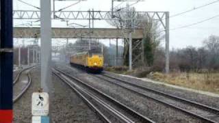 A pair of Network Rail Brians work the 1Q18 Derby RTC  Mossend test train [upl. by Ansell]