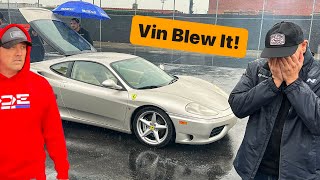 Vin Destroys New Ferrari at DDE HQ 8000 in Damages [upl. by Olsen499]