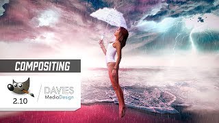 GIMP 210 Compositing Tutorial  Fantasy Beach Photo Manipulation [upl. by Armyn]