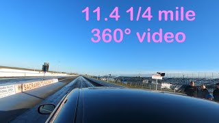 Lexus ISF 114 QUARTER MILE DRAG  360° video  GoPro MAX [upl. by Alad]