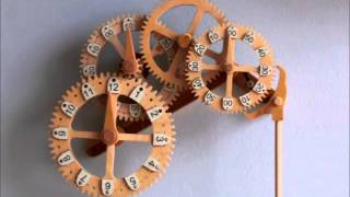 Genesis Wooden Geared Clock [upl. by Olinad]