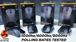 Does 8000Hz Polling rate really matter Glorious Model O 2 Pro amp D 2 Pro [upl. by Nytsuj520]