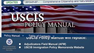 USCIS Policy Manual [upl. by Mulcahy974]