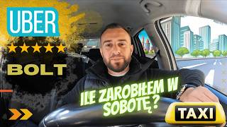 Bolt praca  ile zarobiłem w sobotę na taxi Uber [upl. by Akelam]