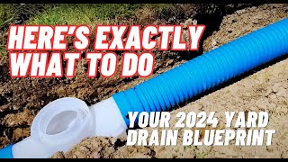 Yard Drainage System Easy DIY Full Tutorial [upl. by Eseneg]