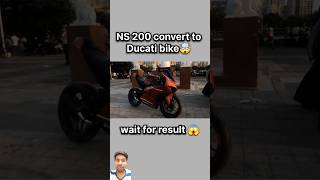 Pulsar NS 200 converter to Ducati bike shortsfeed automobile youtube ytshorts shorts [upl. by Atnamas875]