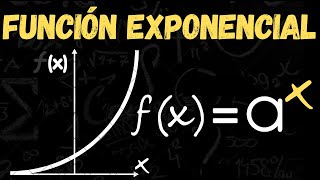 ¿QUÉ es una FUNCIÓN EXPONENCIAL ▶ GRÁFICA DOMINIO RANGO y APLICACIONES [upl. by Wolpert343]