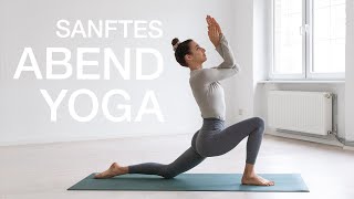 Sanfte Yoga Abendroutine  Fokus Hüfte Rücken amp Schultern  20 Min Abend Yoga Flow zur Entspannung [upl. by Dawson227]