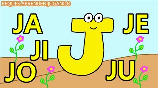 Aprender a leer para niños Sílabas JA JE JI JO JU Video de Peques Aprenden Jugando [upl. by Farah]