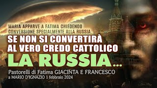 SE LA RUSSIA NON SI CONVERTIRÀ AL VERO CREDO CATTOLICOFATIMA CONTINUA a BRINDISI Mario DIgnazio [upl. by Bernardo368]