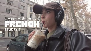 UNI VLOG a week with me as a french student [upl. by Ardnasxela]