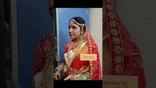 bridal makeove muhurthamlook 7337076066 forbooking makeoverbysoujanyamadhu desirestudio [upl. by Ylellan]