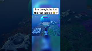 He has the fake renegade raider fortnite fortniteclips fyp youutbeshorts youtube fortnitefunny [upl. by Kussell190]