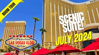 Delano Las Vegas Scenic Suite 7917 Room Tour 25th July 2024 [upl. by Scevor]