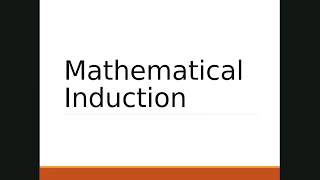 Discrete Structures  Mathematical Induction [upl. by Amahs449]