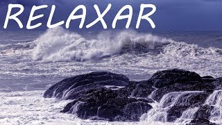 Som de Chuva e Ondas do Mar com Música Relaxante de Fundo  Dormir Bem [upl. by Kathy635]