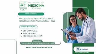 FACULDADE DE MEDICINA DE JUNDIAÃ  RESIDÃŠNCIA MULTIPROFISSIONAL  2025 [upl. by Keenan]