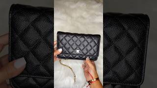 Chanel Wallet on Chain 🖤 How to keep it in good shape chanelwoc chanelclassic [upl. by Starks481]