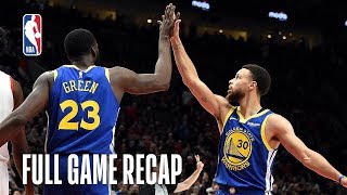 WARRIORS vs TRAIL BLAZERS  Golden State Comes Back Again  Game 3 [upl. by Floss]