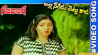 Gaja Donga Movie Alla Neredu Chettu Kaada Video Song NTR Sridevi skyvideostelugu [upl. by Alyworth]