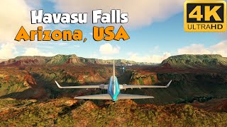 Drone view of Havasu Falls Arizona USA [upl. by Eilrahs]