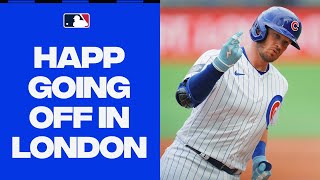 Makin it Happen in London Ian Happ crushes two homers in the first game of the London Series [upl. by Endor556]