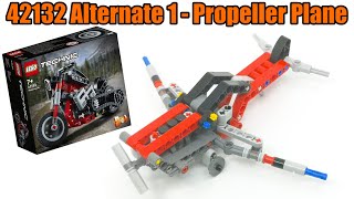 LEGO Technic 42132 Motorcycle Alternative 1  Propeller Plane [upl. by Wulfe311]