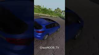 Ford SMAX Teil1 beamngdrive crash downhill ford gaming shorts beamngdrivemods beamngcrashes [upl. by Esyli]