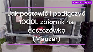 Jak postawić i podłączyć zbiornik na deszczówkę  Mauzer [upl. by Esenahs]