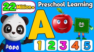 Preschool Learning Videos that REALLY WORK for 3 Year Olds  Learn ABC Phonics Shapes Numbers Colors [upl. by Ellenrad]