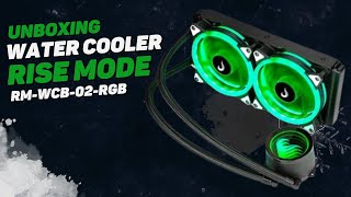 Unboxing  Water Cooler Rise Mode Gamer Black RMWCB02RGB [upl. by Frasch730]