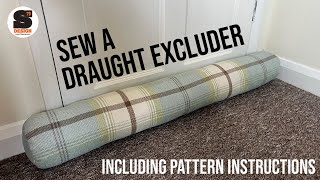 Sew your own DRAUGHT EXCLUDER or bolster cushion Pattern instructions included [upl. by Sheila]