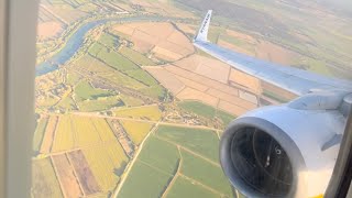 Smooth landing at Nimes Garons Airport Ryanair 738 [upl. by Abra621]