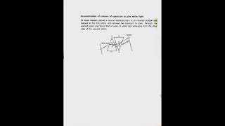 Explain Recombination of color of spectrum to give white light class 10 [upl. by Anitnemelc]