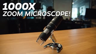 This Microscope Has 1000X ZOOM  Skybasic Wireless Digital Microscope Review Amazon [upl. by Auhsuj]