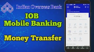 How to money transfer in IOB mobile banking  IOB mobile in tamil  Star Online [upl. by Aihsak]