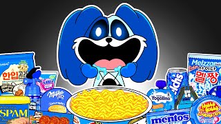 Best of Convenience Store BLUE Food Mukbang with DOGPRESSED  Poppy Playtime 3 Animation  ASMR [upl. by Floeter384]