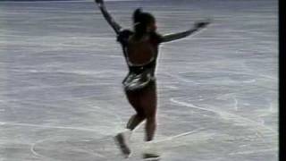 Surya Bonaly FRA  1991 Skate America Ladies Free Skate [upl. by Grosz]