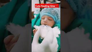 Cute baby❤  Spoon feed  Mother feed  cutebaby newbornbaby baby cute love ytshorts shorts [upl. by Newfeld]