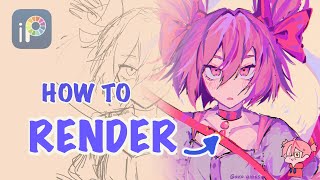 How To RENDER  Digital Art Tutorial [upl. by Ruphina]