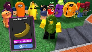 NOW DO THE VEGGIE DANCE IN MM2 🍆🥕 [upl. by Jacinthe]