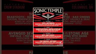 2023 Sonic Temple Festival Lineup From DannyWimmerPresents Shorts [upl. by Elery]