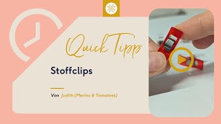 Quick Tipp Stoffclips [upl. by Amzaj]