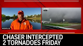 Storm Chaser Intercepted 2 Tornadoes Friday [upl. by Iatnohs620]