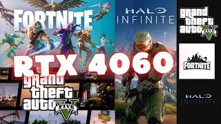 RTX 4060  RENDIMIENTO resolución 1080 EN TV IMPORTANTE GTAV FORTNITE PROCESADOR RAYZEN 55600G [upl. by Esyned]