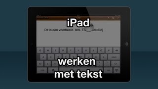 Werken met tekst VideoBytes  iPad [upl. by Ahseinar]