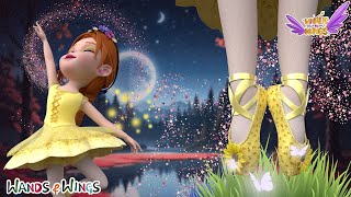 Princesses Ballet Dance  Magical Shoes  Princess Doll Dress Up Song  Kids Songs  Wands and Wings [upl. by Nasas]