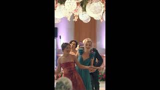 Blended family surprises weddings guests with a choreographed dance [upl. by Aerbas]